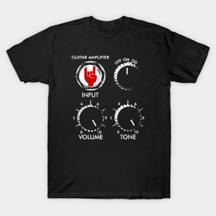 Amplify Metal-Louder-Devil Horns Sign-Music T-Shirt